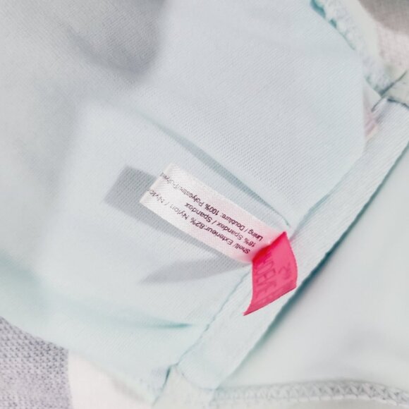 Light Mint Blue Bikini Top with Ruffles - Picture 5 of 7